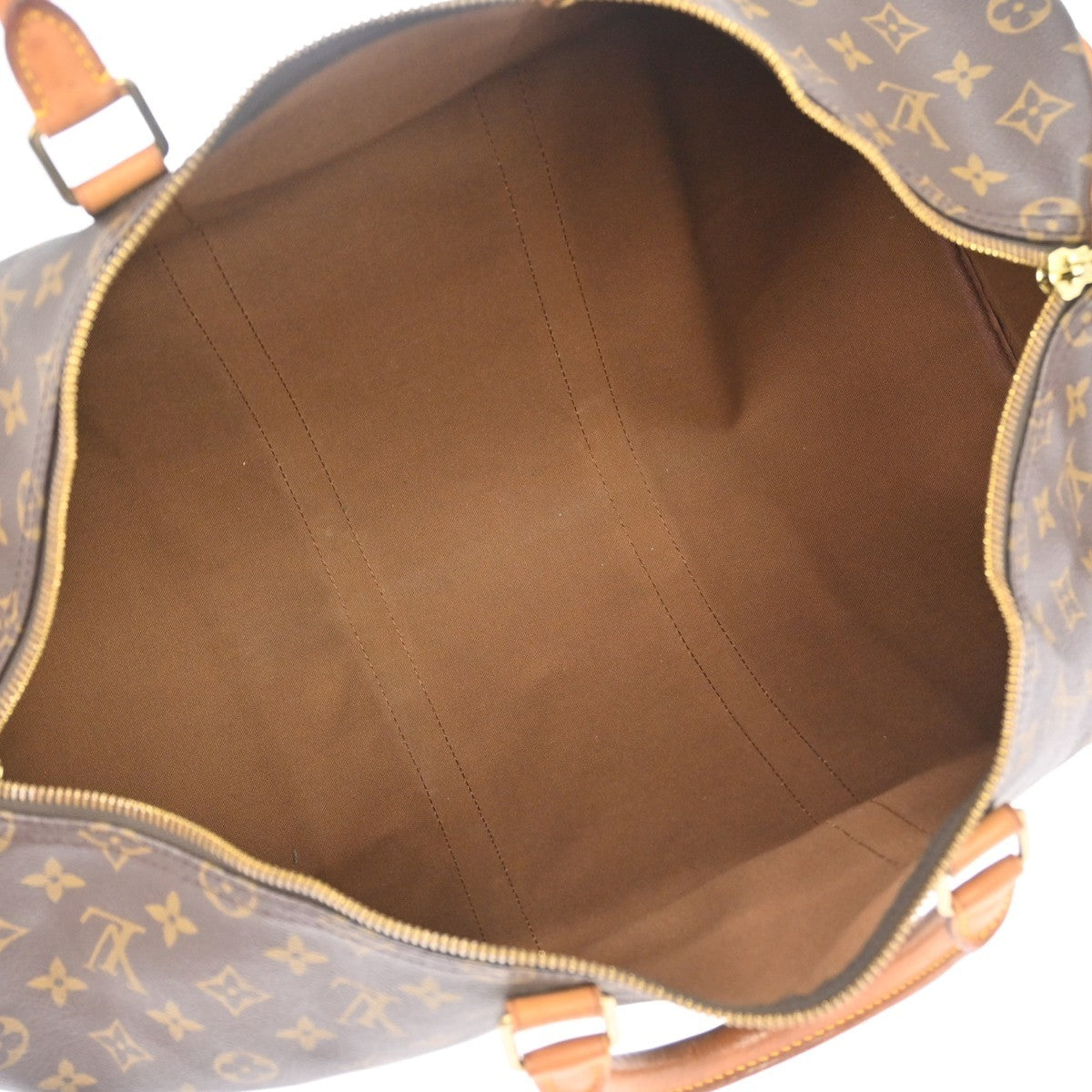 Louis Vuitton Keepall Monogram Canvas Brown Canvas Travel Bag Bag (Pre-Owned)
