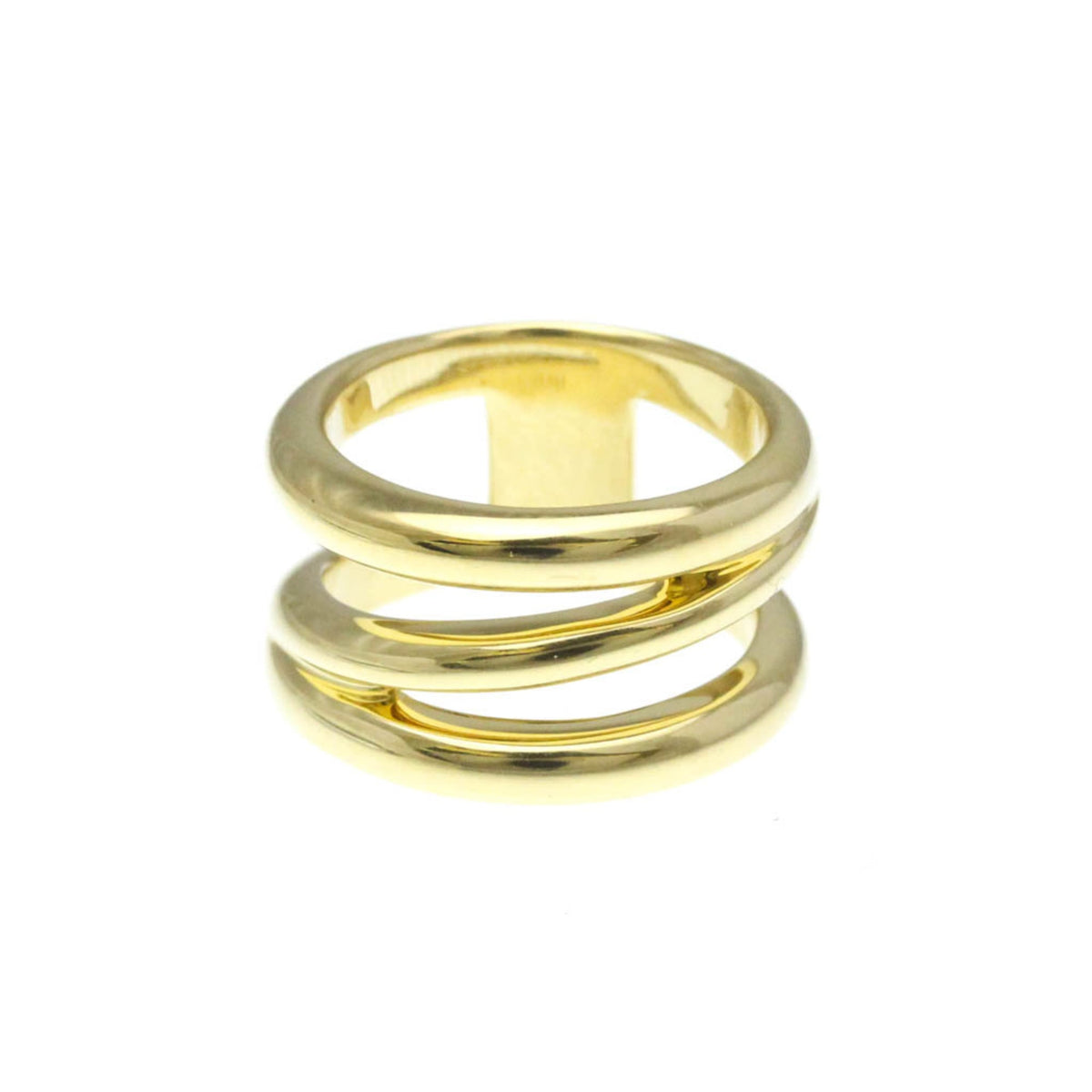 Tiffany & Co. Zig Zag Band 18K Yellow Gold Gold Yellow_Gold Ring Jewelry (Pre-Owned)