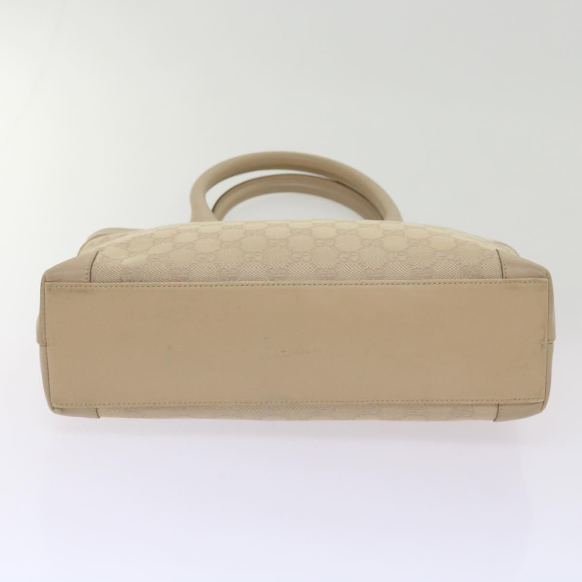 Gucci Gg Canvas Beige Canvas Tote Bag (Pre-Owned)