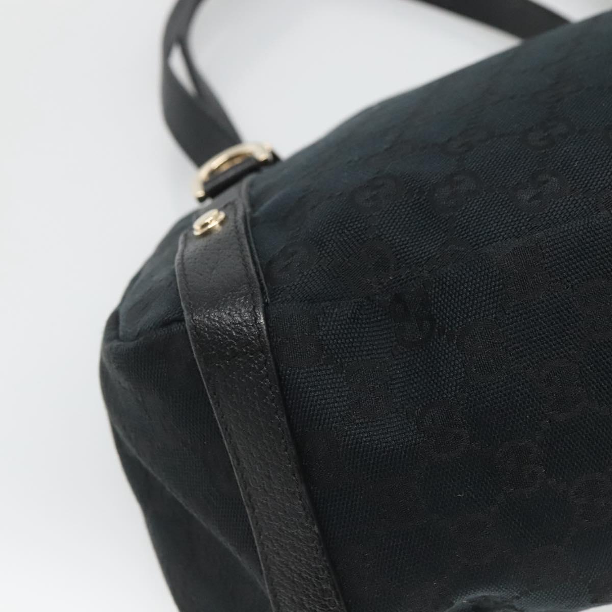 Gucci Abbey Black Canvas Tote Bag (Pre-Owned)