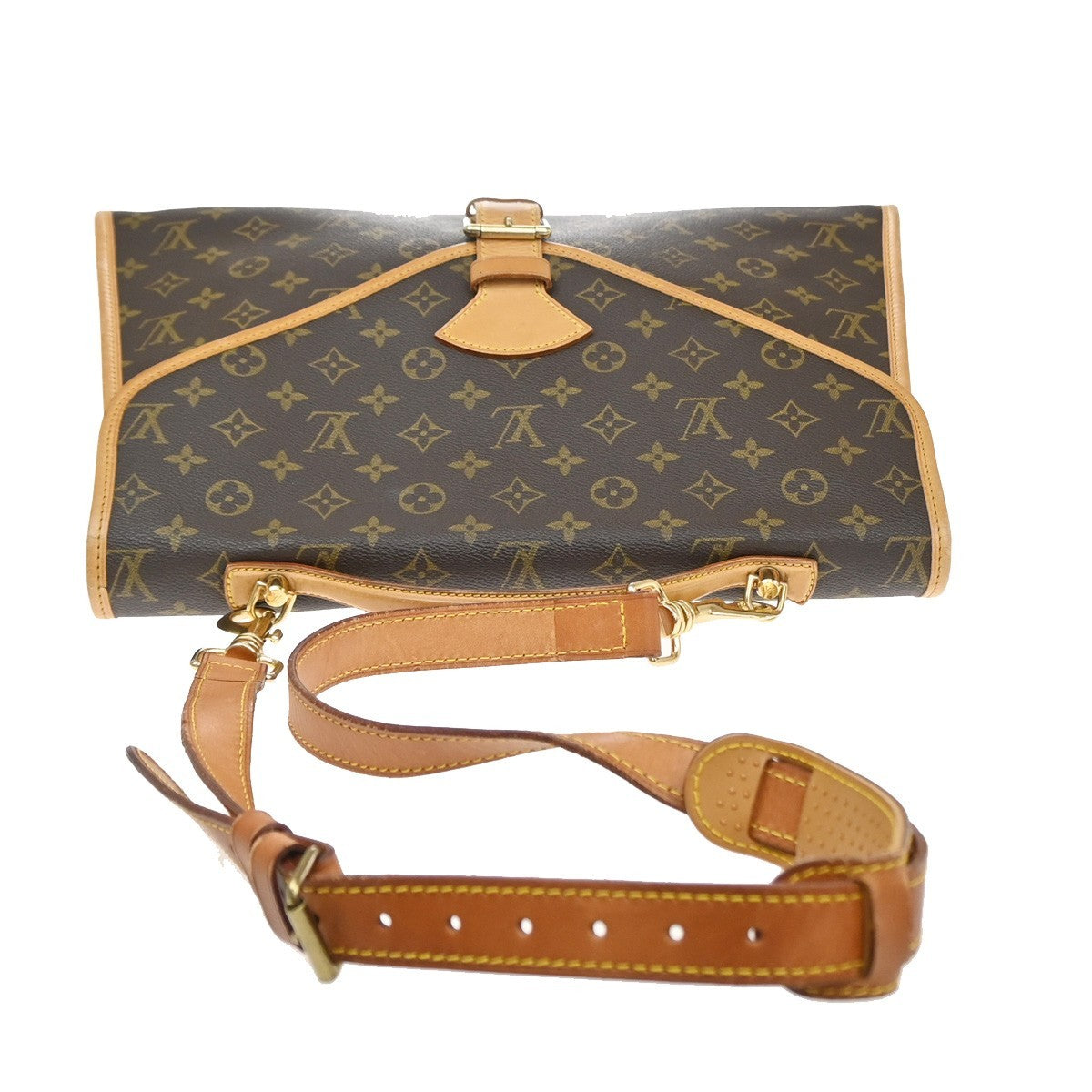 Louis Vuitton Beverly Monogram Canvas Brown Canvas Briefcase Bag (Pre-Owned)