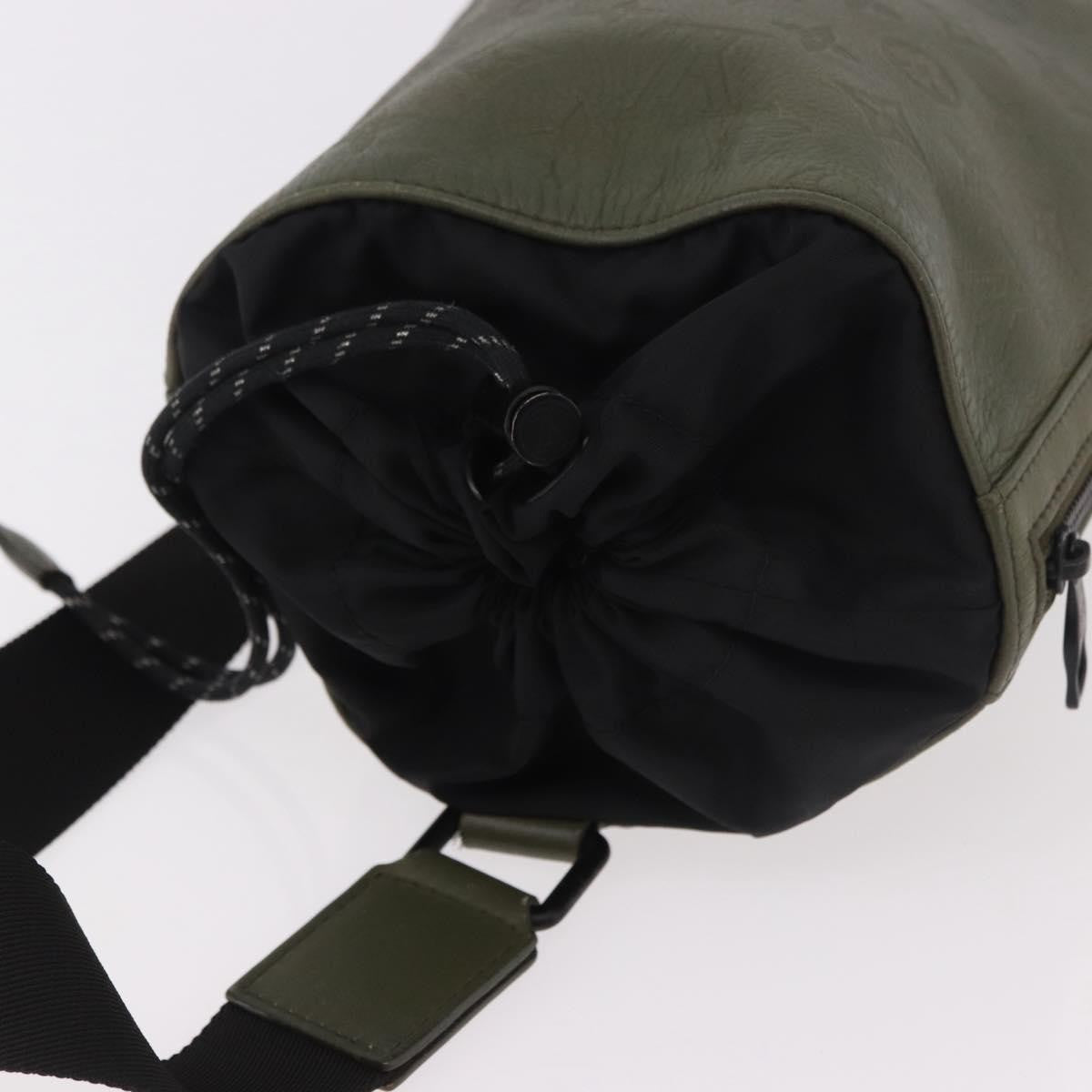 Louis Vuitton Chalk Sling Monogram Shadow Leather Green Canvas Shoulder Bag Bag (Pre-Owned)