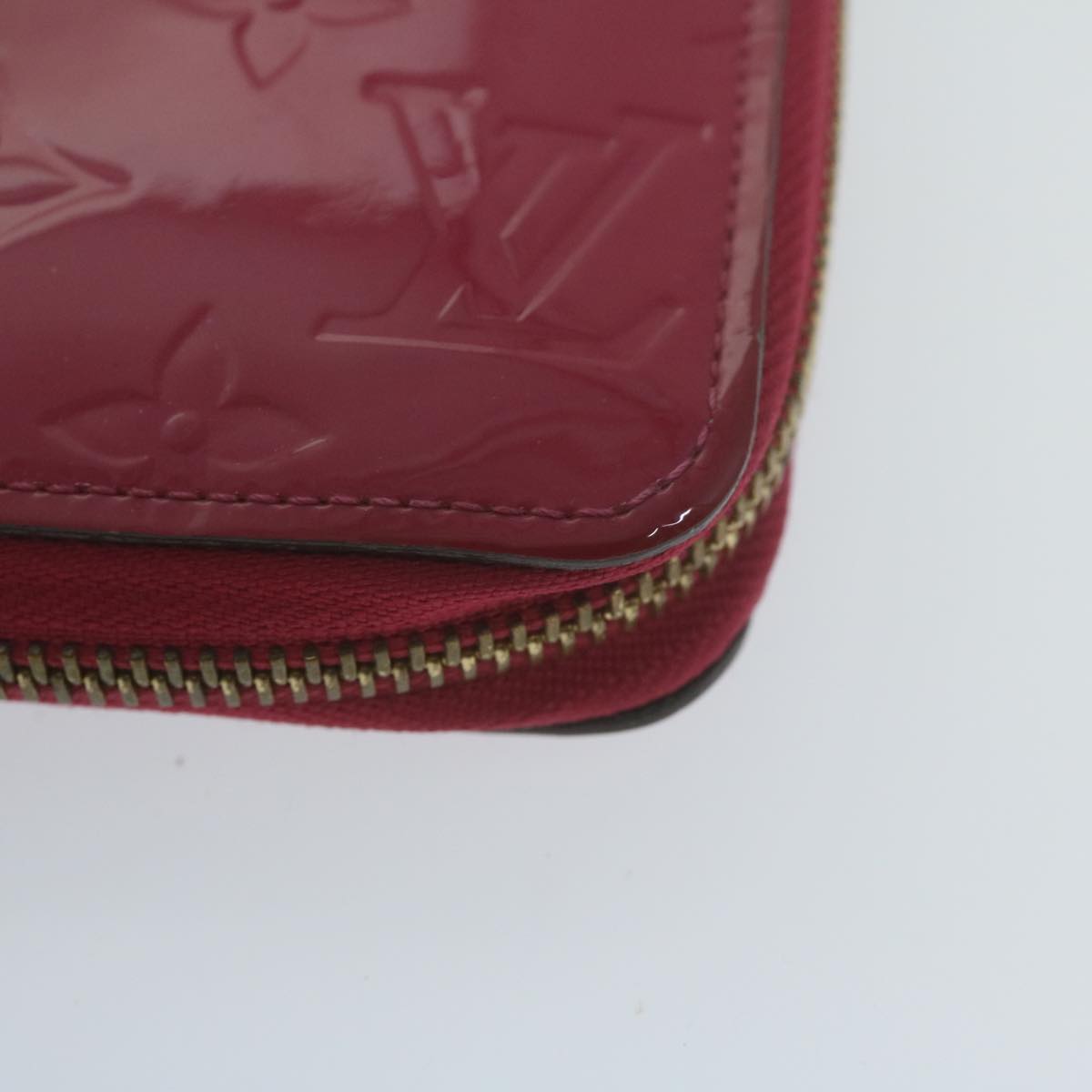 Louis Vuitton Zippy Wallet Pink Patent Leather Wallet (Pre-Owned)
