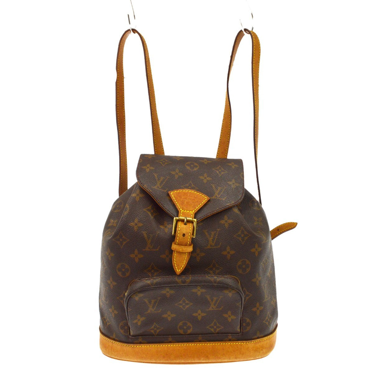 Louis Vuitton Vintage Montsouris Monogram Canvas Brown Canvas Backpack Bag (Pre-Owned)