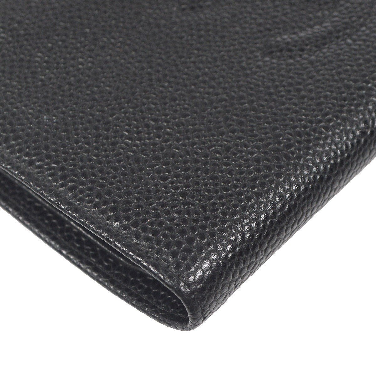 Chanel Timeless Cc French Caviar Black Leather Wallets Accessory (Pre-Owned)