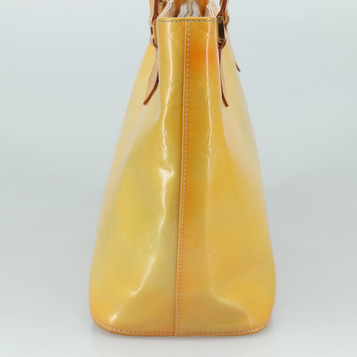 Louis Vuitton Houston Yellow Patent Leather Handbag (Pre-Owned)