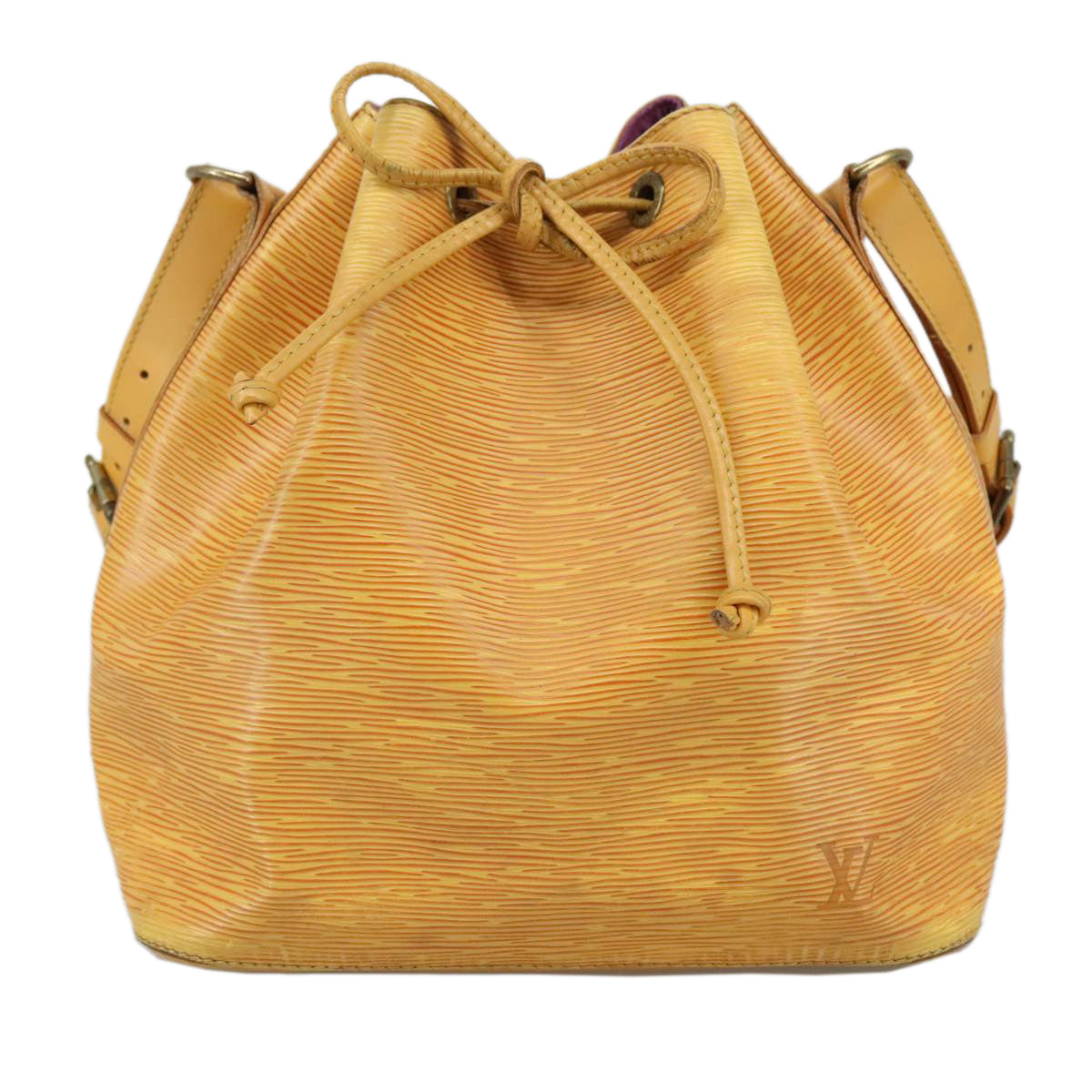 Louis Vuitton Noé Pm Yellow Leather Shoulder Bag (Pre-Owned)