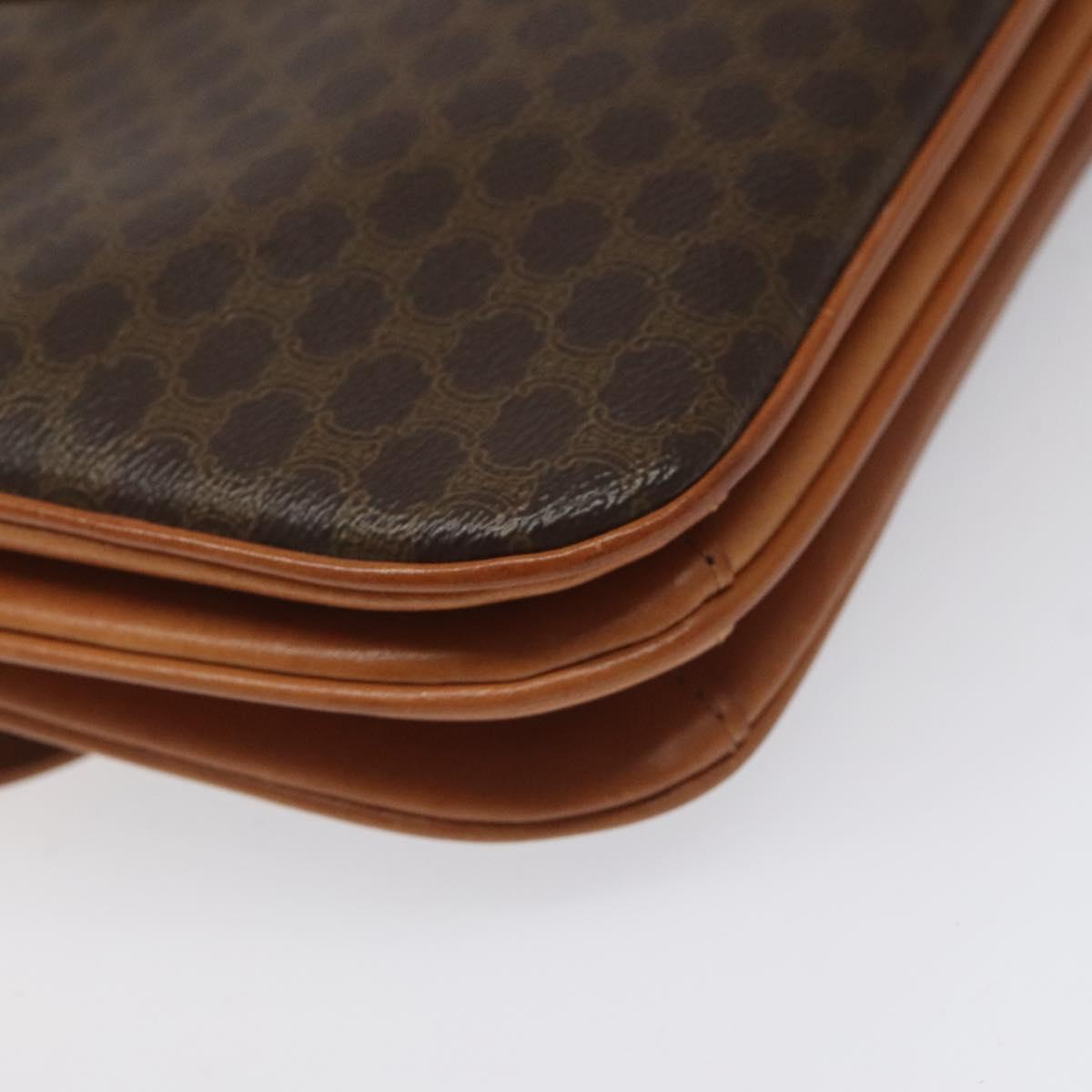 Céline Macadam Brown Canvas Shoulder Bag (Pre-Owned)