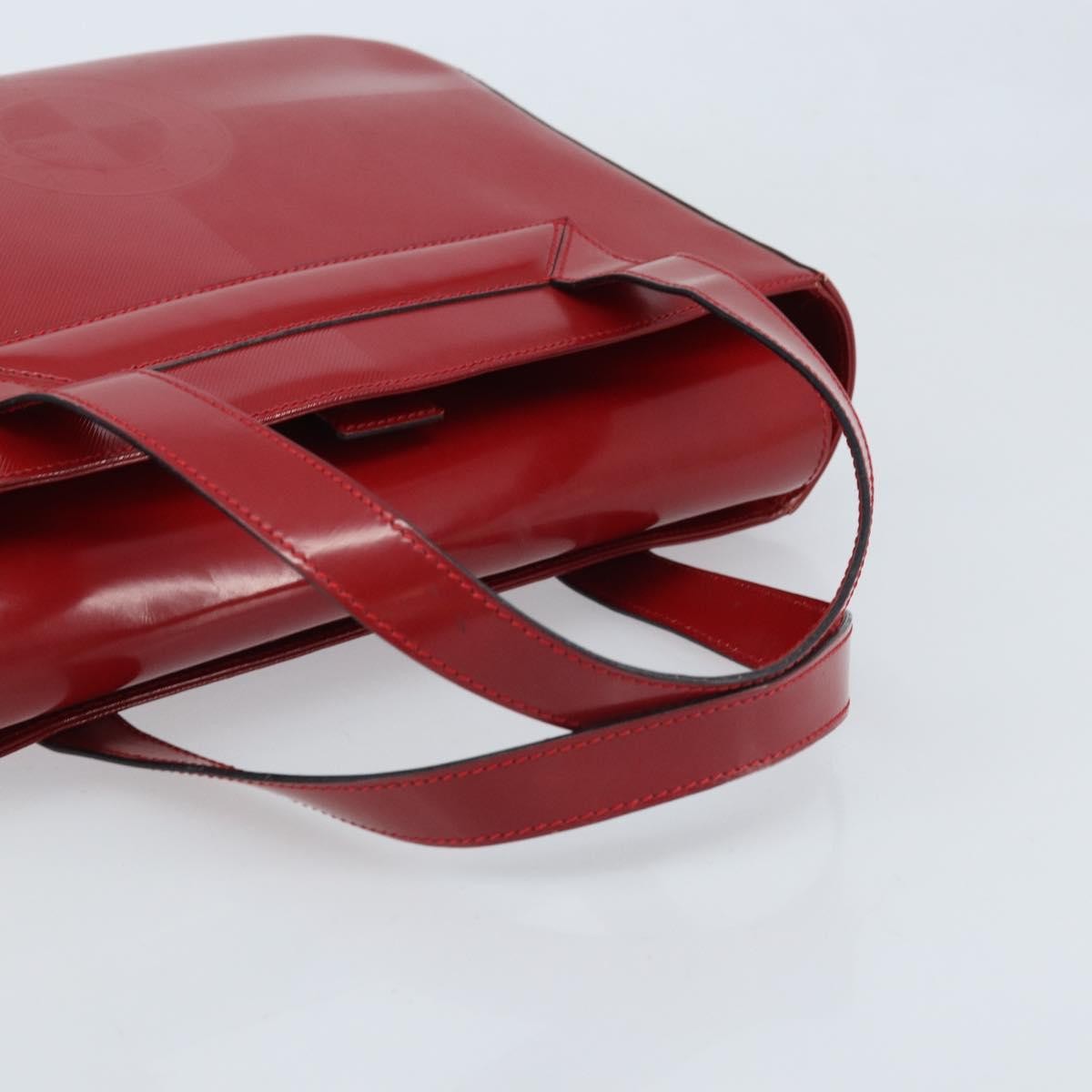 Celine Vintage Leather Red Leather Handbag (Pre-Owned)