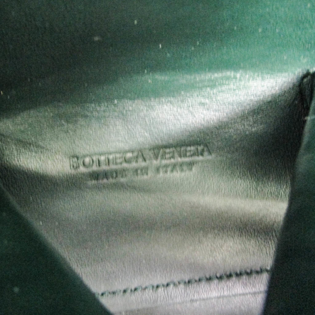 Bottega Veneta Doll Crocodile Embossed Leather Green Leather Tote Bag Bag (Pre-Owned)