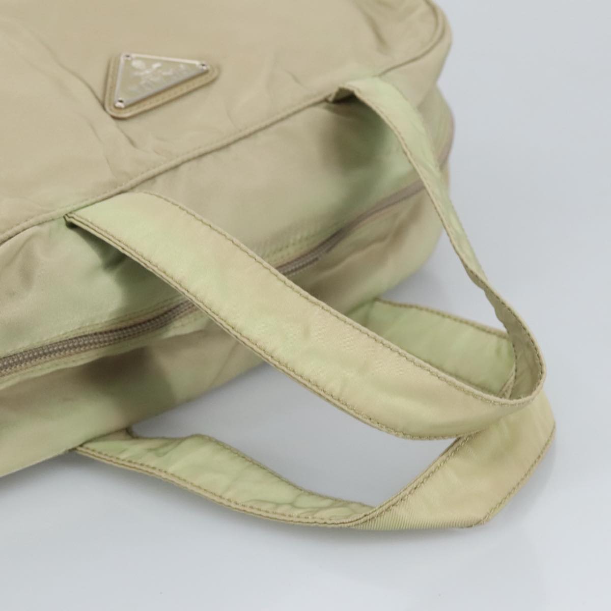 Prada Beige Synthetic Handbag (Pre-Owned)