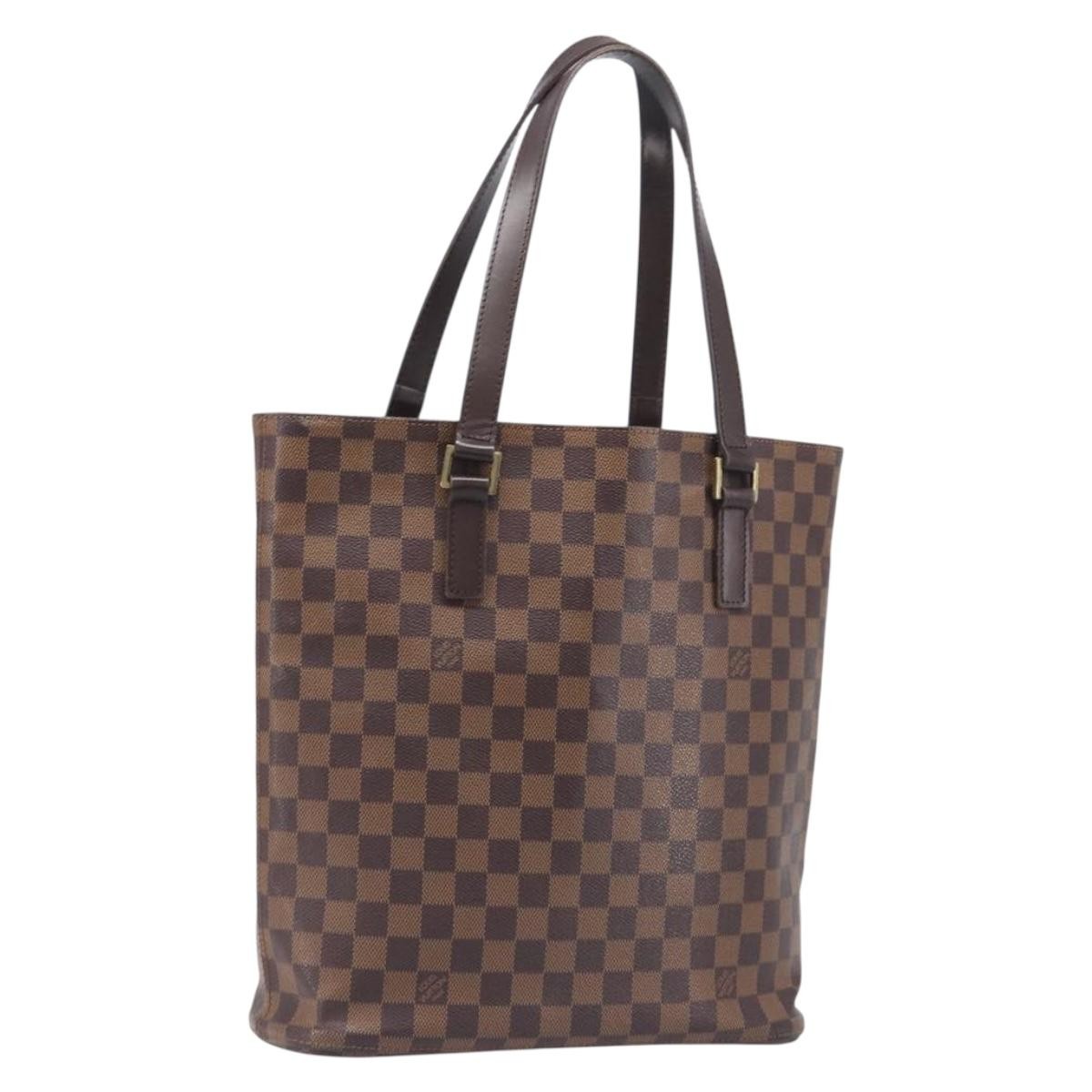 Louis Vuitton Vavin Damier With Leather Brown Canvas Handbag (Pre-Owned)