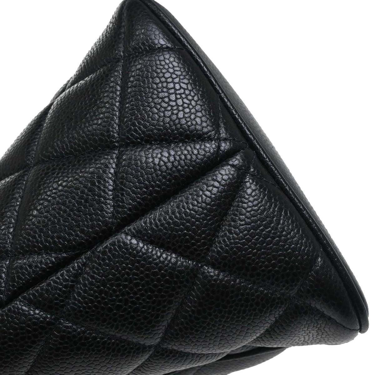 Chanel Medallion Quilted Caviar Black Leather Tote Bag Bag (Pre-Owned)