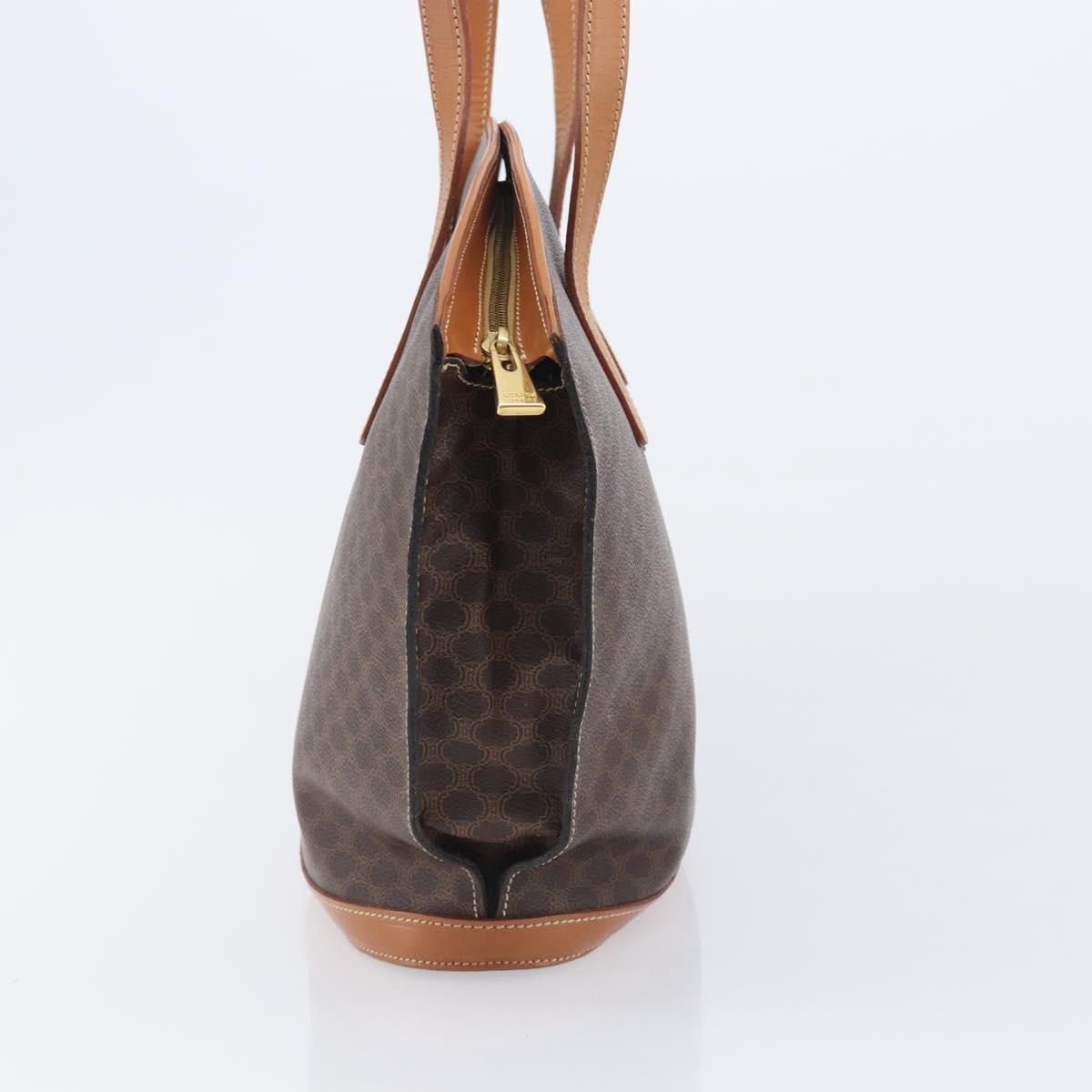 Celine Macadam Canvas And Leather Brown Canvas Tote Bag Bag (Pre-Owned)