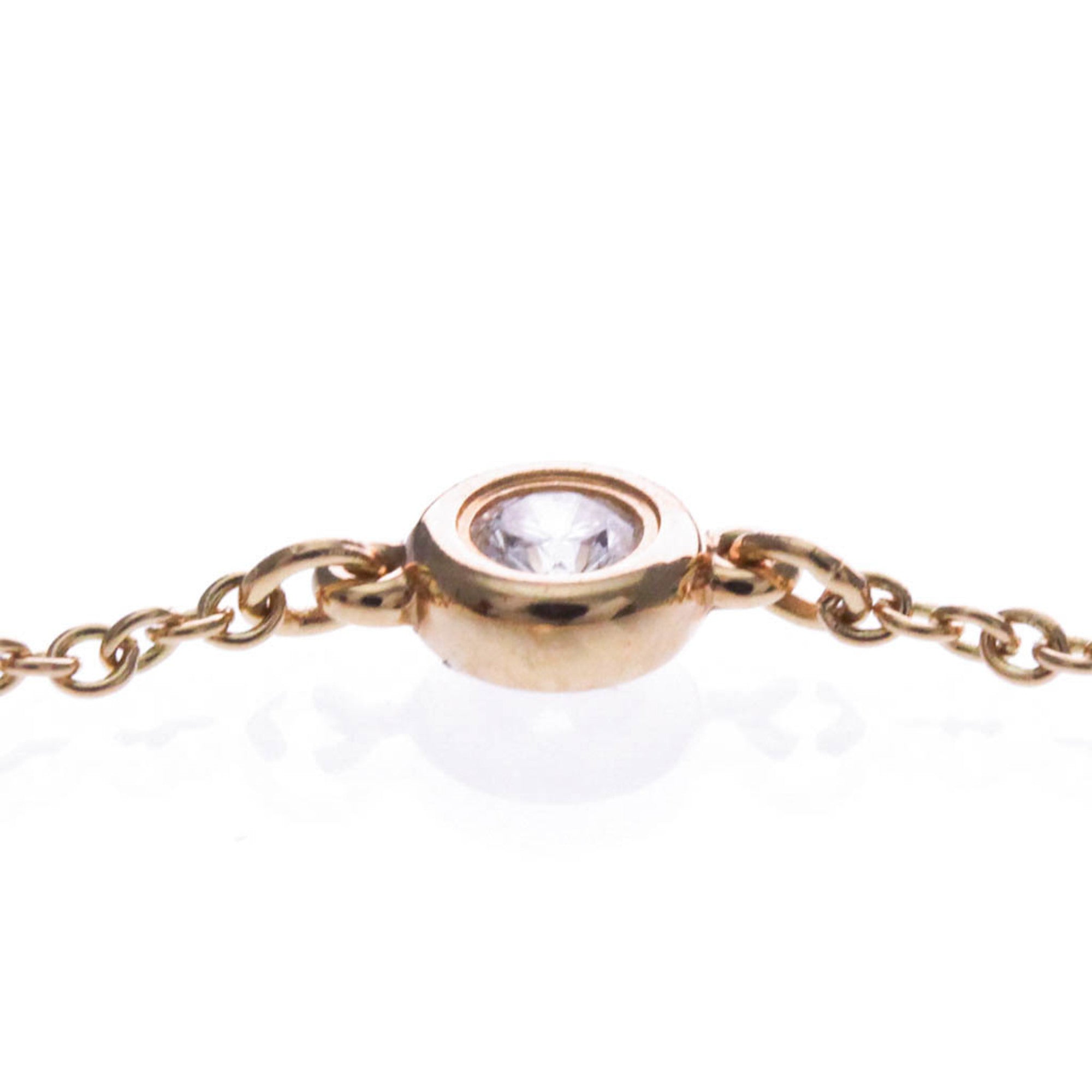 Tiffany & Co. Elsa Peretti Diamonds By The Yard 18K Rose Gold With Diamond Gold Pink_Gold Bracelet Jewelry (Pre-Owned)