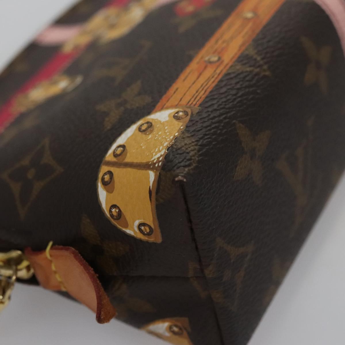 Louis Vuitton Cosmetic Pouch Brown Canvas Clutch Bag (Pre-Owned)