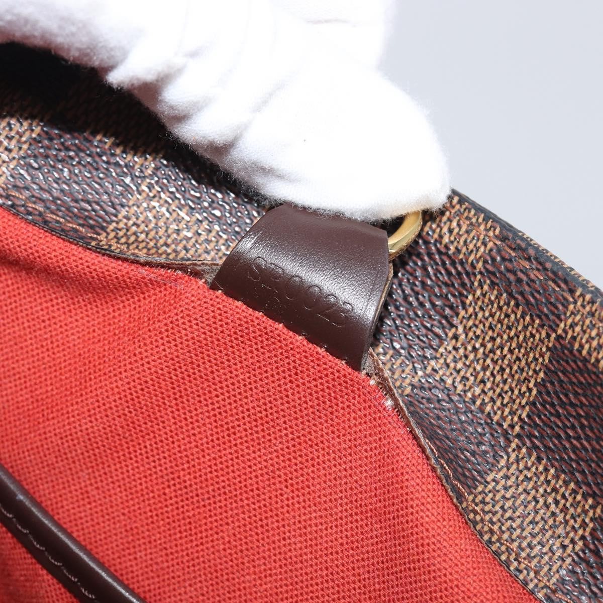 Louis Vuitton Vavin Damier With Leather Brown Canvas Handbag (Pre-Owned)