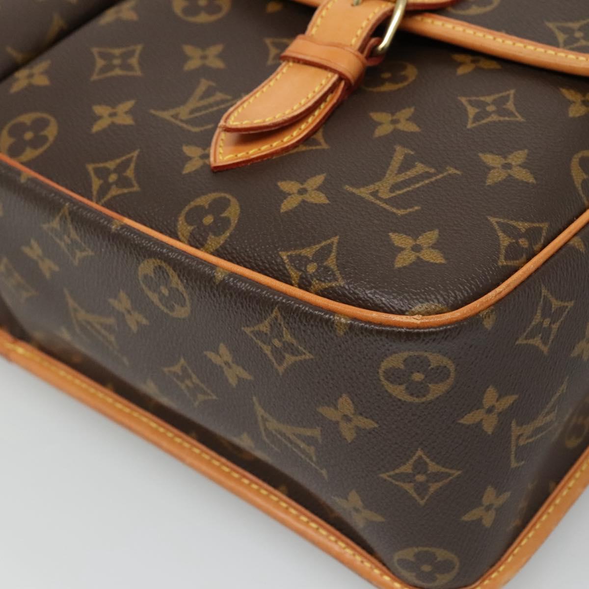 Louis Vuitton Gibeciere Brown Canvas Shoulder Bag (Pre-Owned)