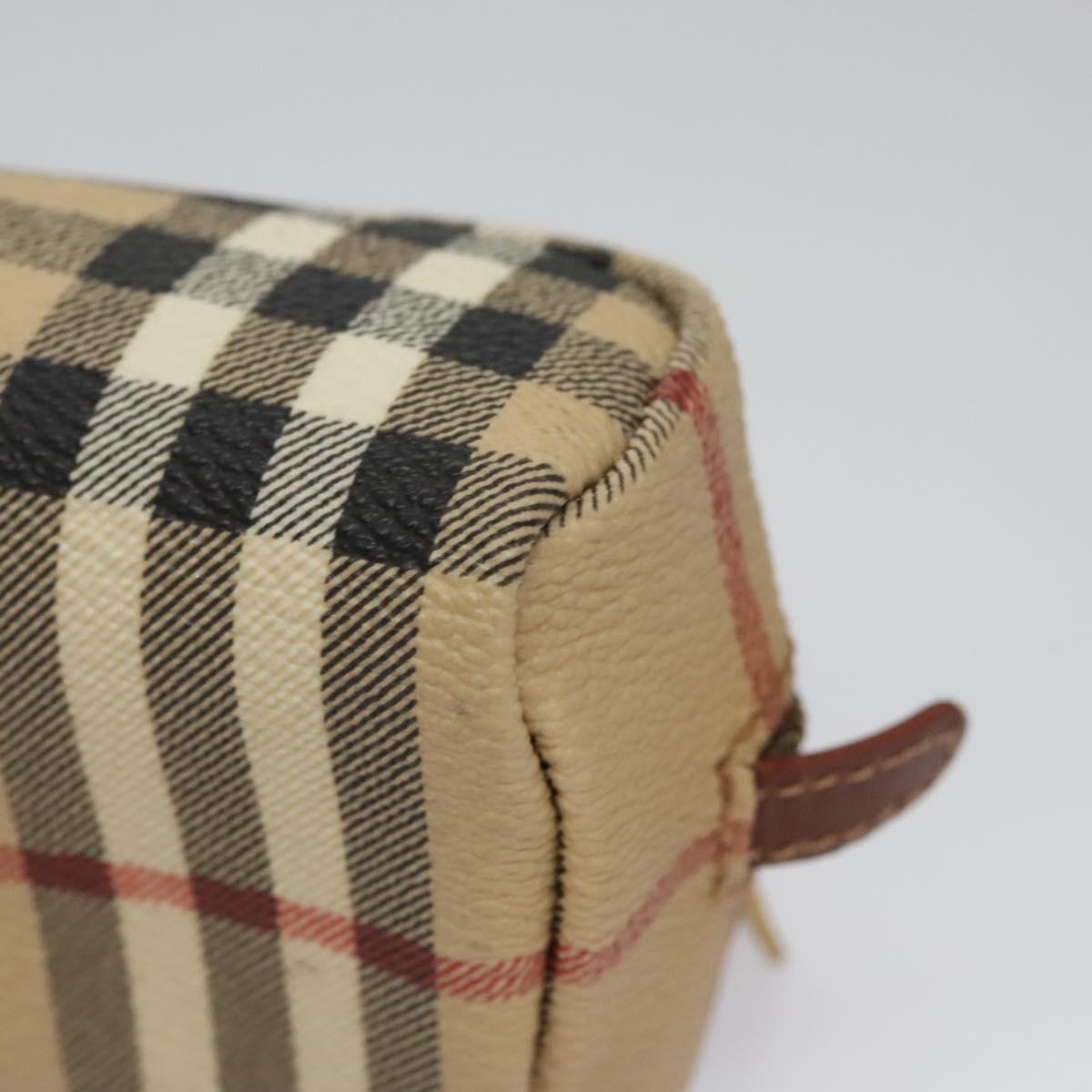 Burberry Nova Check Beige Canvas Clutch Bag (Pre-Owned)