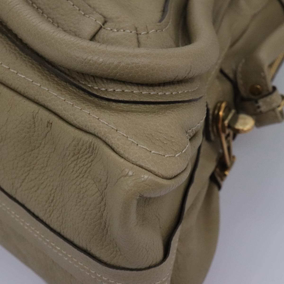 Chloé Paraty Beige Leather Handbag (Pre-Owned)