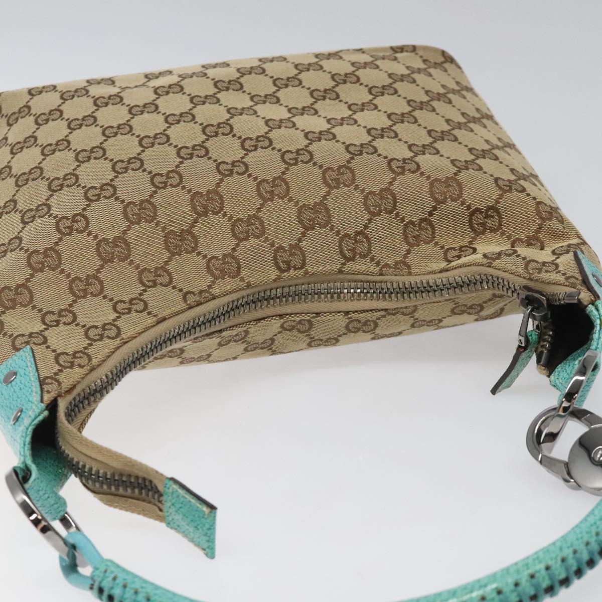 Gucci Beige Canvas Shoulder Bag (Pre-Owned)