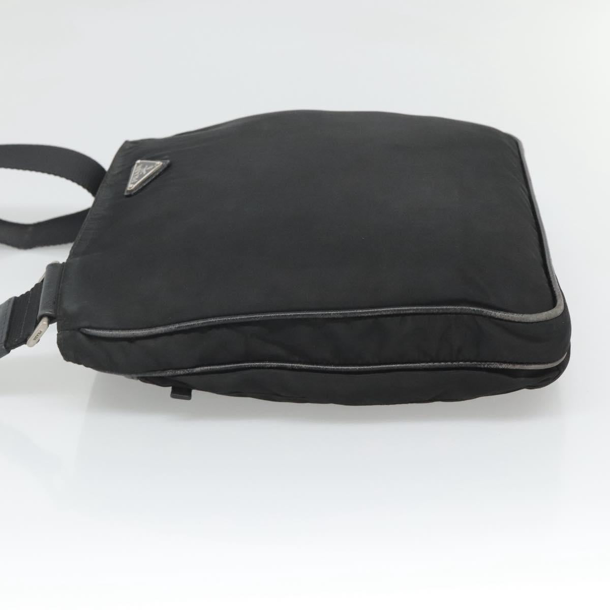 Prada Tessuto Black Nylon Shoulder Bag (Pre-Owned)