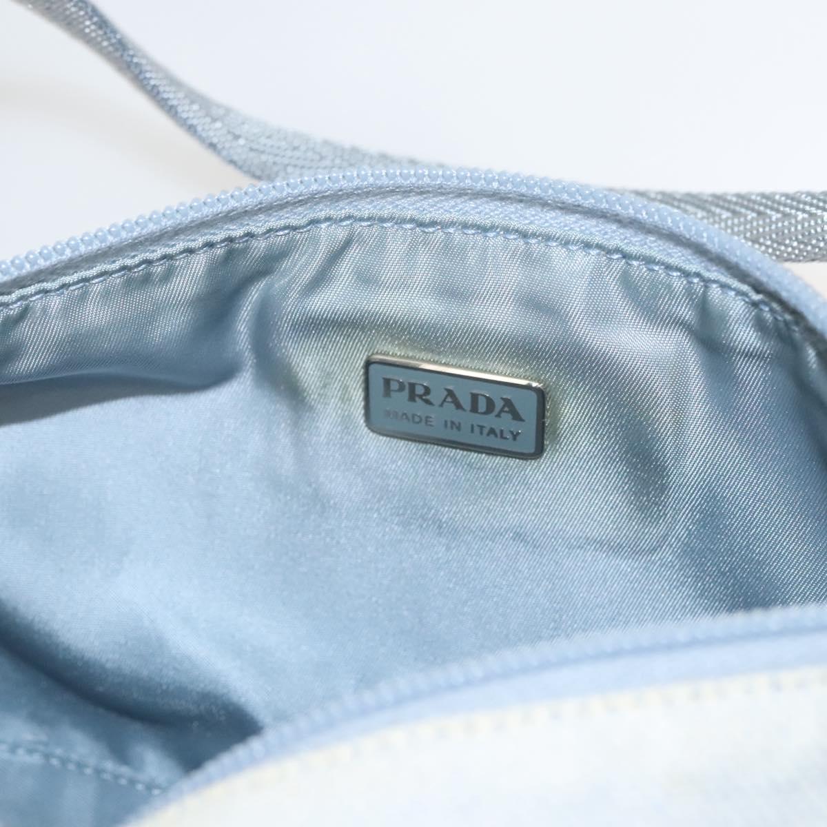 Prada Sports Blue Canvas Clutch Bag (Pre-Owned)