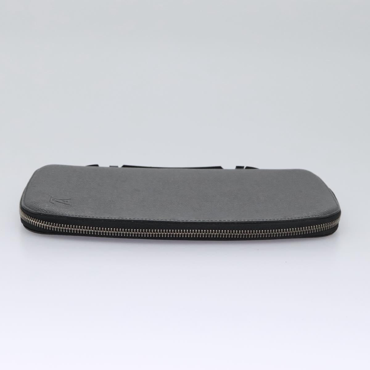 Louis Vuitton Taiga Black Leather Wallet (Pre-Owned)