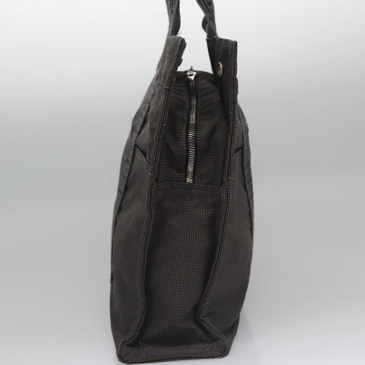 Hermès Herline Grey Canvas Tote Bag (Pre-Owned)