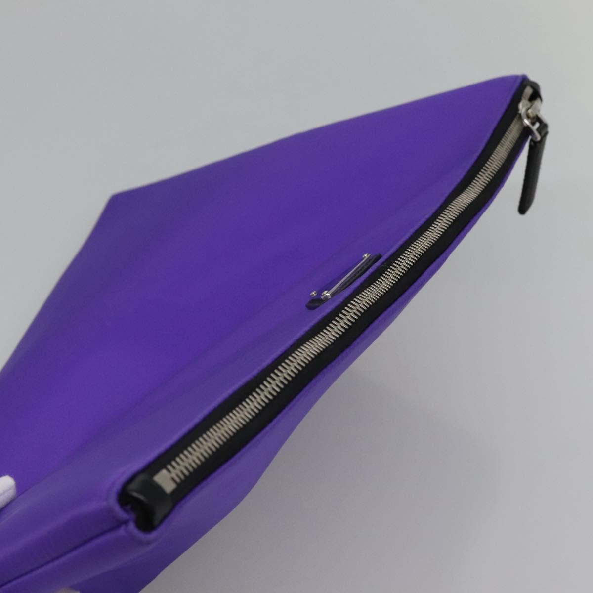 Prada Re-Nylon Purple Synthetic Clutch Bag (Pre-Owned)