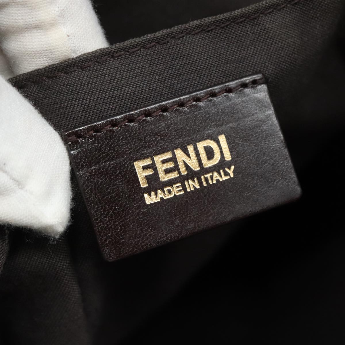 Fendi Zucca Brown Canvas Tote Bag (Pre-Owned)