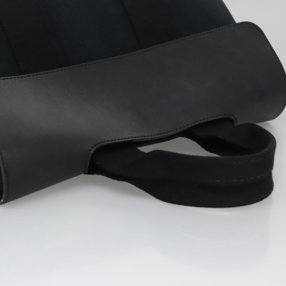 Hermès Valparaiso Black Canvas Handbag (Pre-Owned)