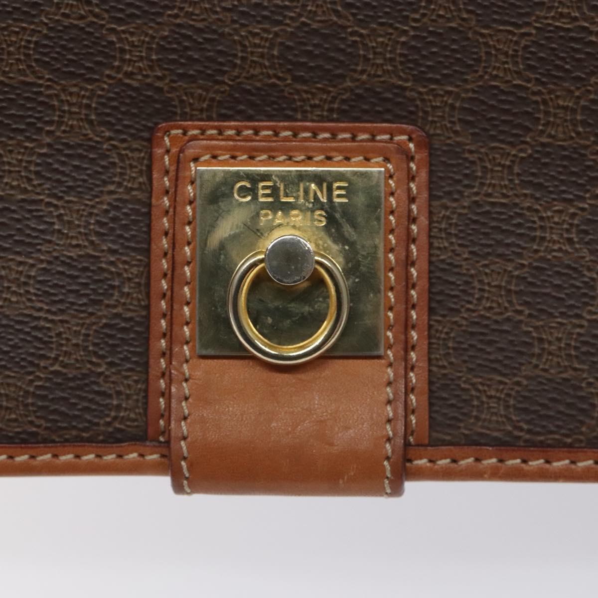 Céline Macadam Brown Canvas Shoulder Bag (Pre-Owned)