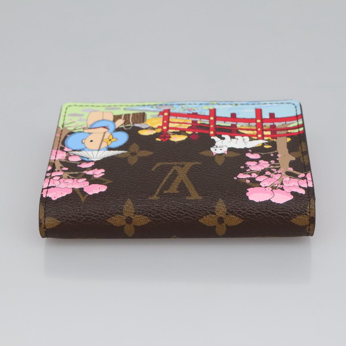 Louis Vuitton Portefeuille Victorine Brown Canvas Wallet (Pre-Owned)