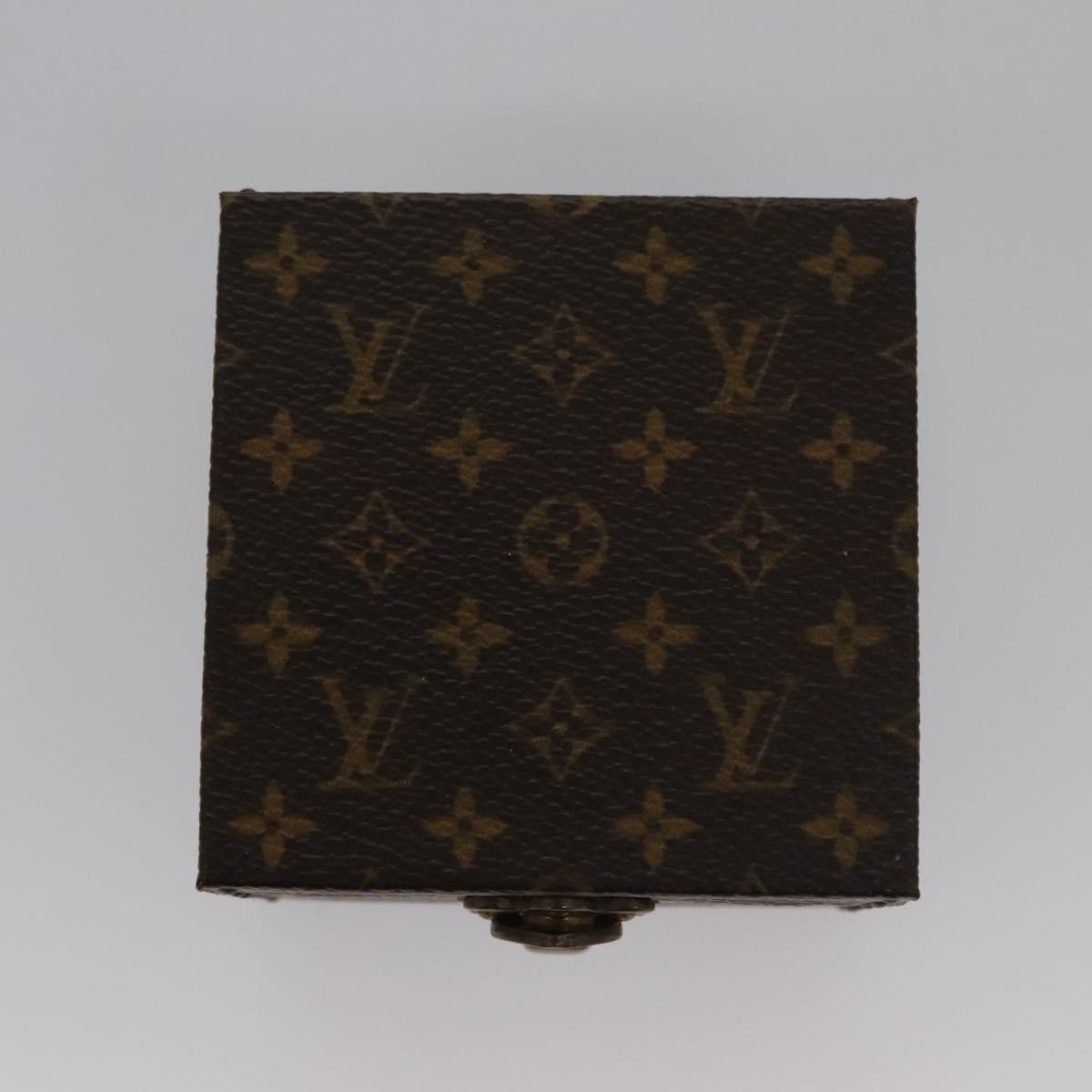 Louis Vuitton Jewelry Case Brown Canvas Clutch Bag (Pre-Owned)