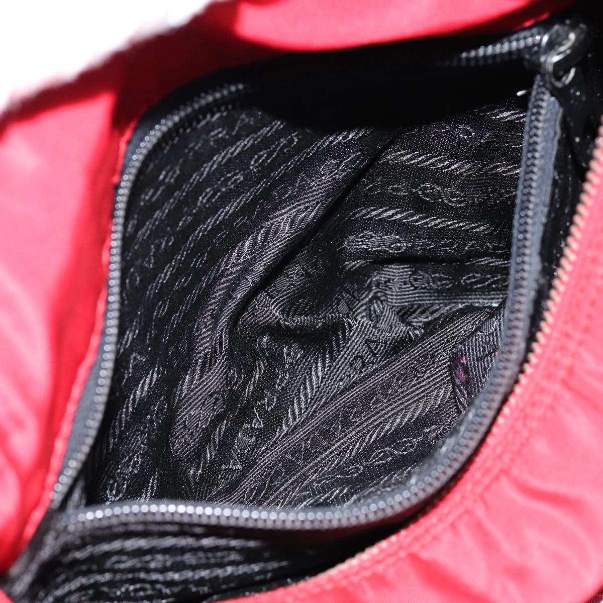 Prada Tessuto Red Synthetic Clutch Bag (Pre-Owned)
