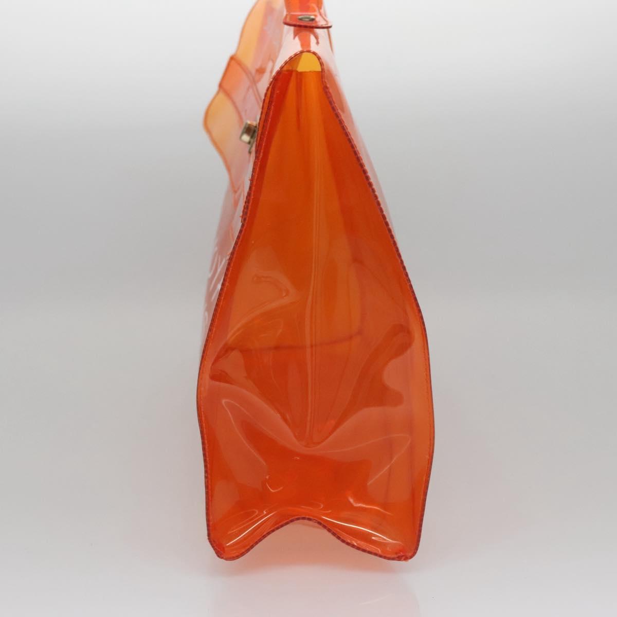 Hermès Orange Vinyl Handbag (Pre-Owned)