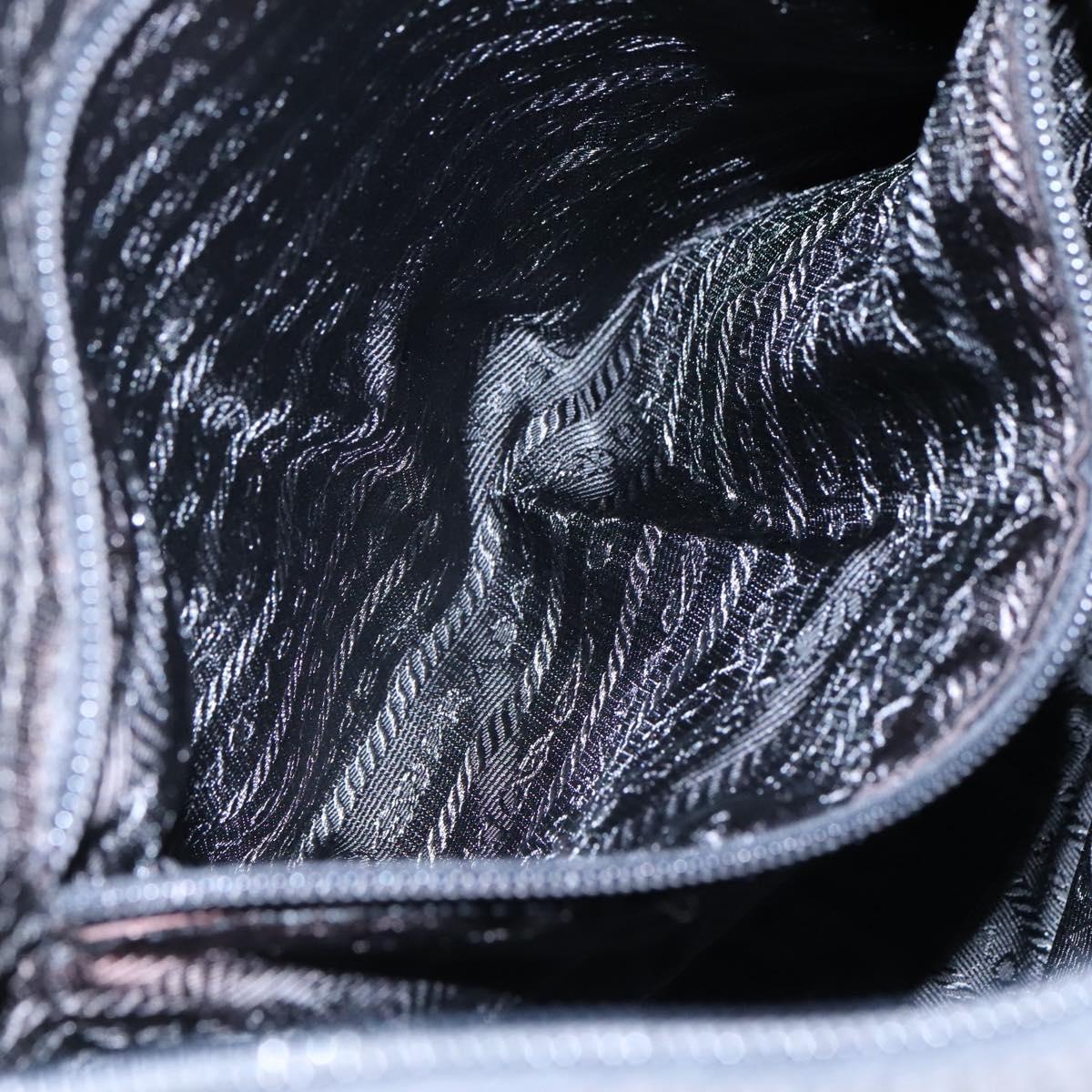 Prada Vela Black Synthetic Shoulder Bag (Pre-Owned)