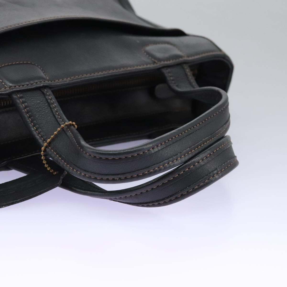 Coach Black Leather Handbag (Pre-Owned)