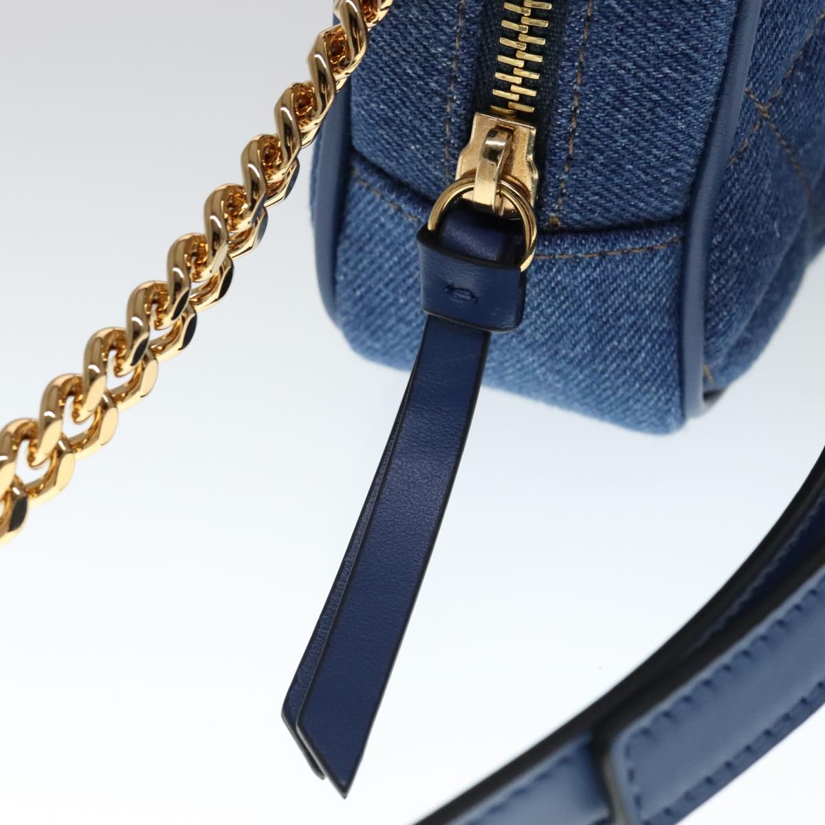 Versace Blue Denim - Jeans Shoulder Bag (Pre-Owned)