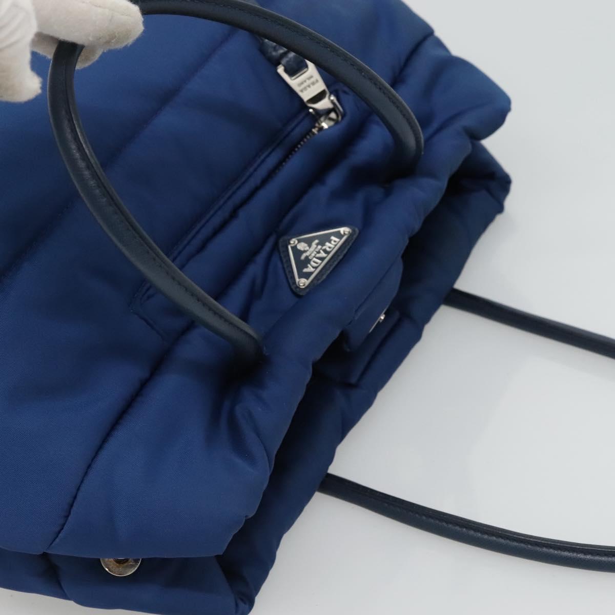 Prada Tessuto Blue Synthetic Handbag (Pre-Owned)