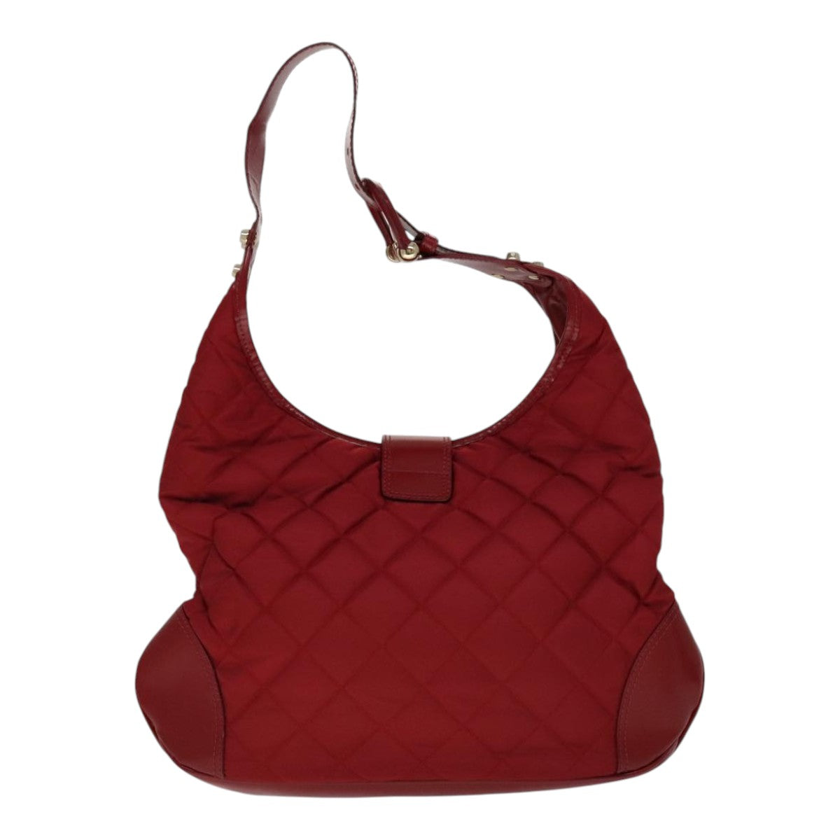 Burberry Shoulder Bag Red Synthetic Shoulder Bag (Pre-Owned)