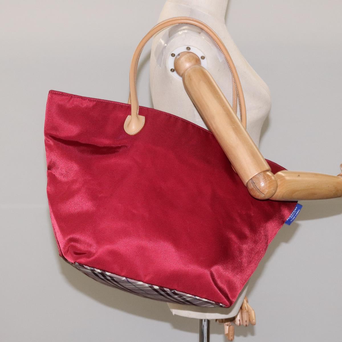 Burberry Blue Label Red Synthetic Tote Bag (Pre-Owned)
