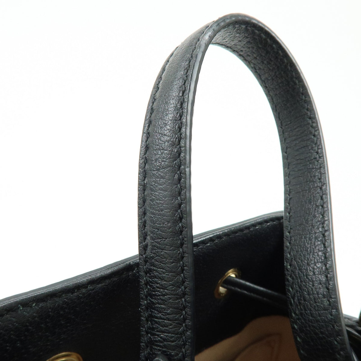 Gucci Ophidia Bucket Leather Black Leather Handbag (Pre-Owned)