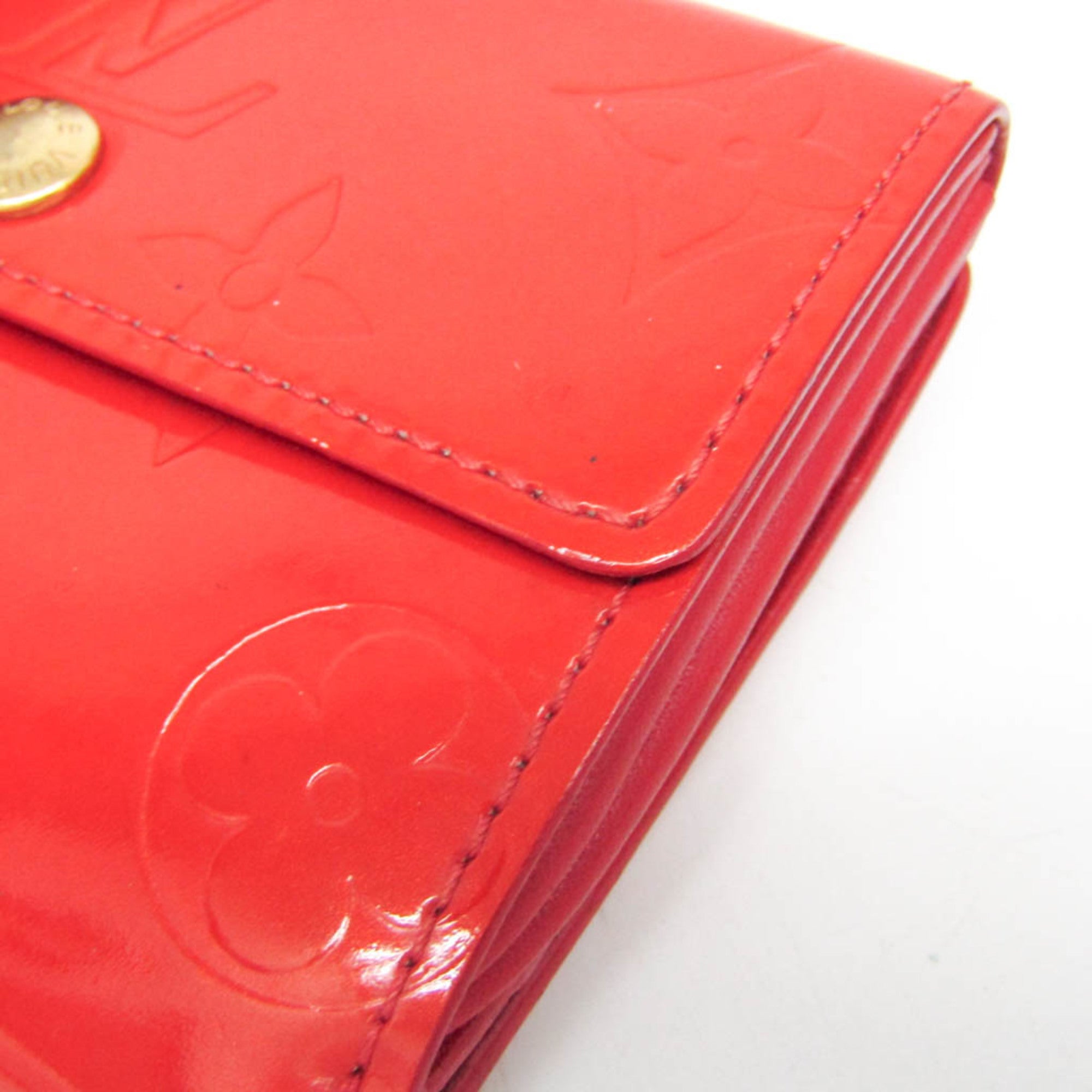 Louis Vuitton Ludlow Vernis Red Patent_Leather Wallets Accessory (Pre-Owned)