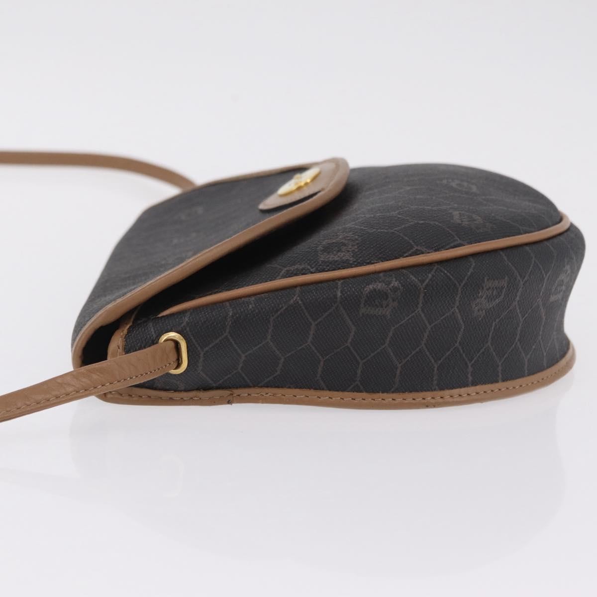 Christian Dior Vintage Honeycomb Canvas Black Canvas Shoulder Bag Bag (Pre-Owned)