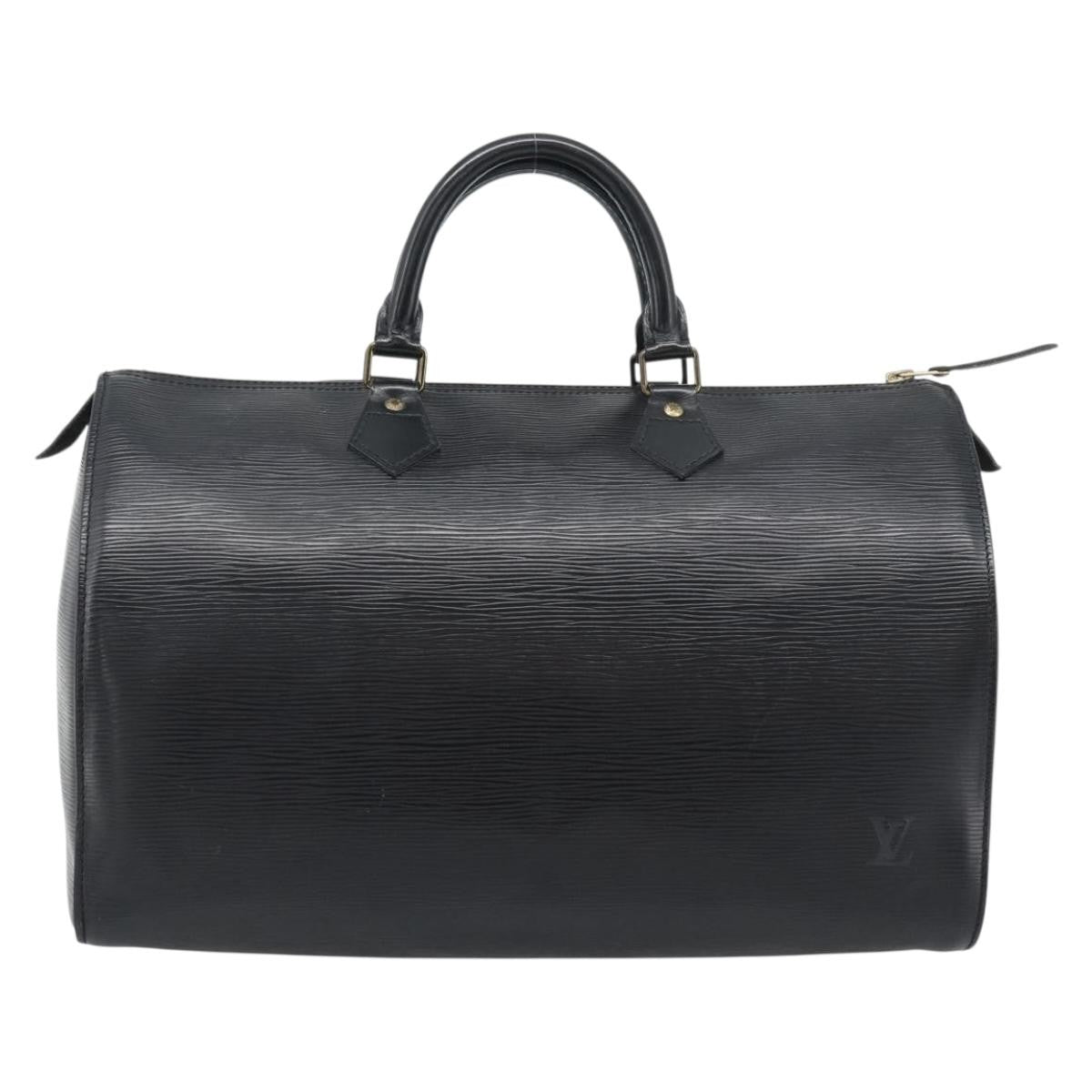 Louis Vuitton Speedy Epi Black Leather Handbag (Pre-Owned)