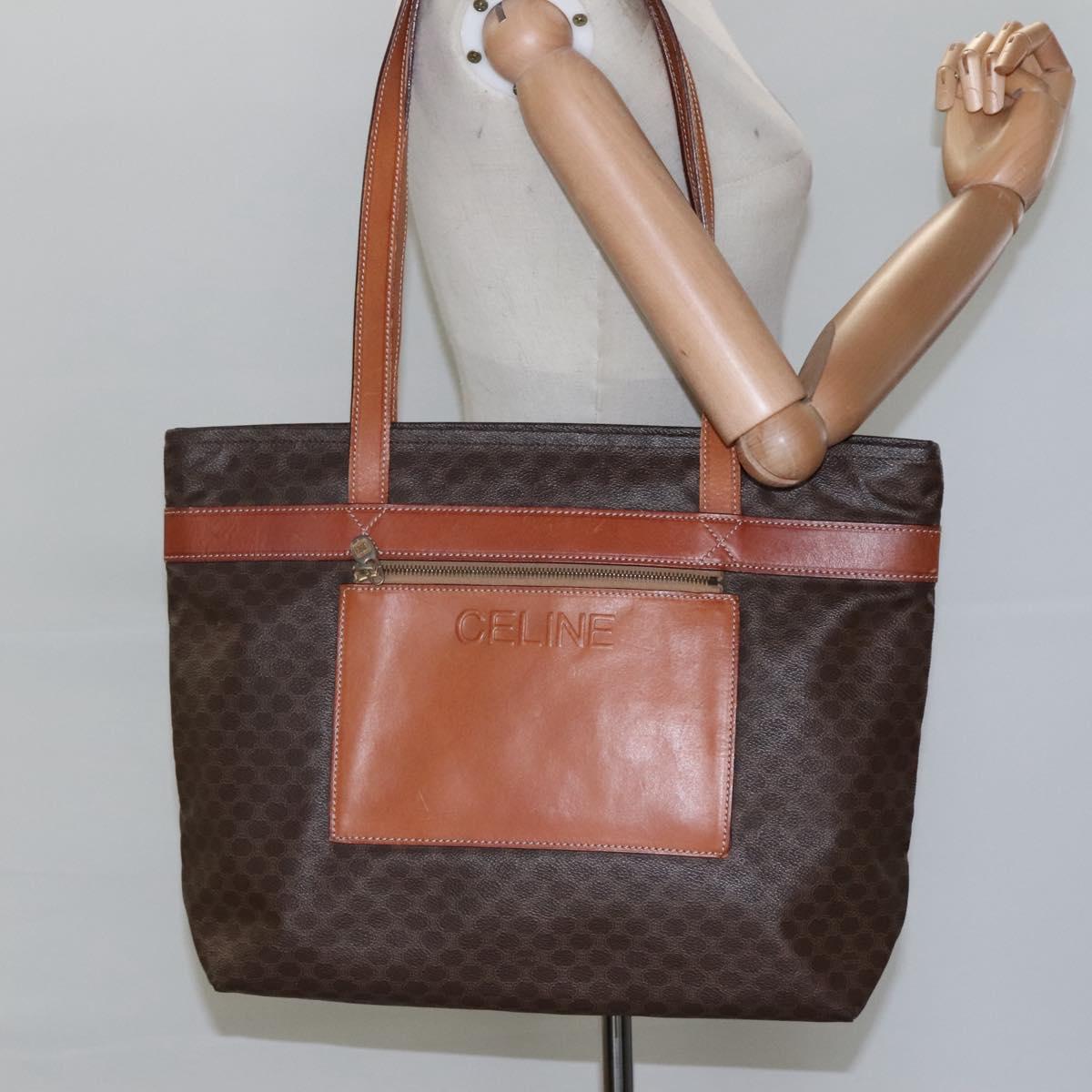 Céline Macadam Brown Canvas Tote Bag (Pre-Owned)