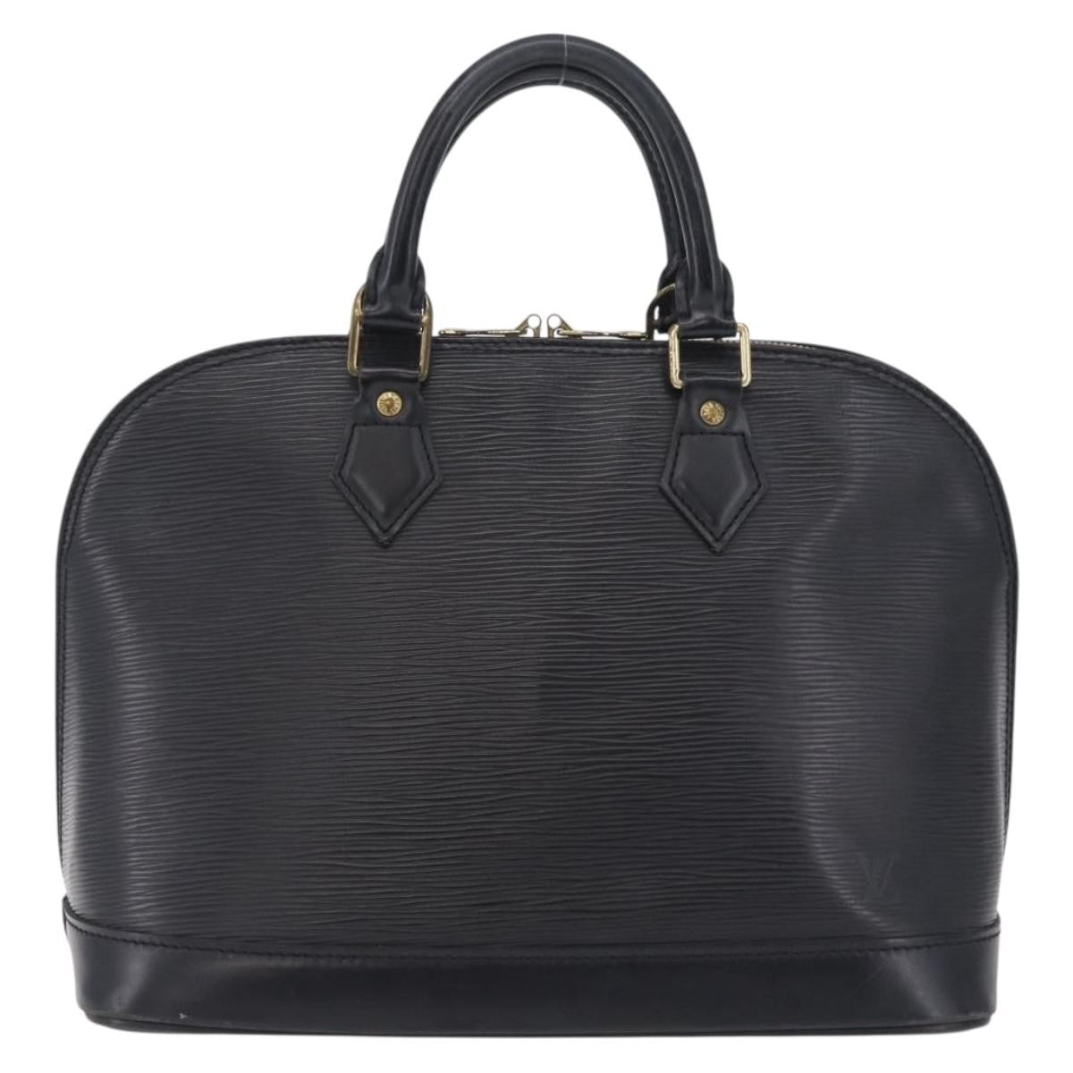 Louis Vuitton Alma Epi Leather Black Leather Handbag (Pre-Owned)