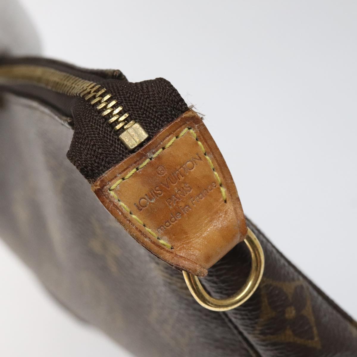 Louis Vuitton Pochette Accessoire Brown Canvas Clutch Bag (Pre-Owned)